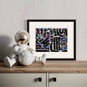 Custom Painted One of a Kind Funky Bold Maximalist Abstract Art Canvas Painting